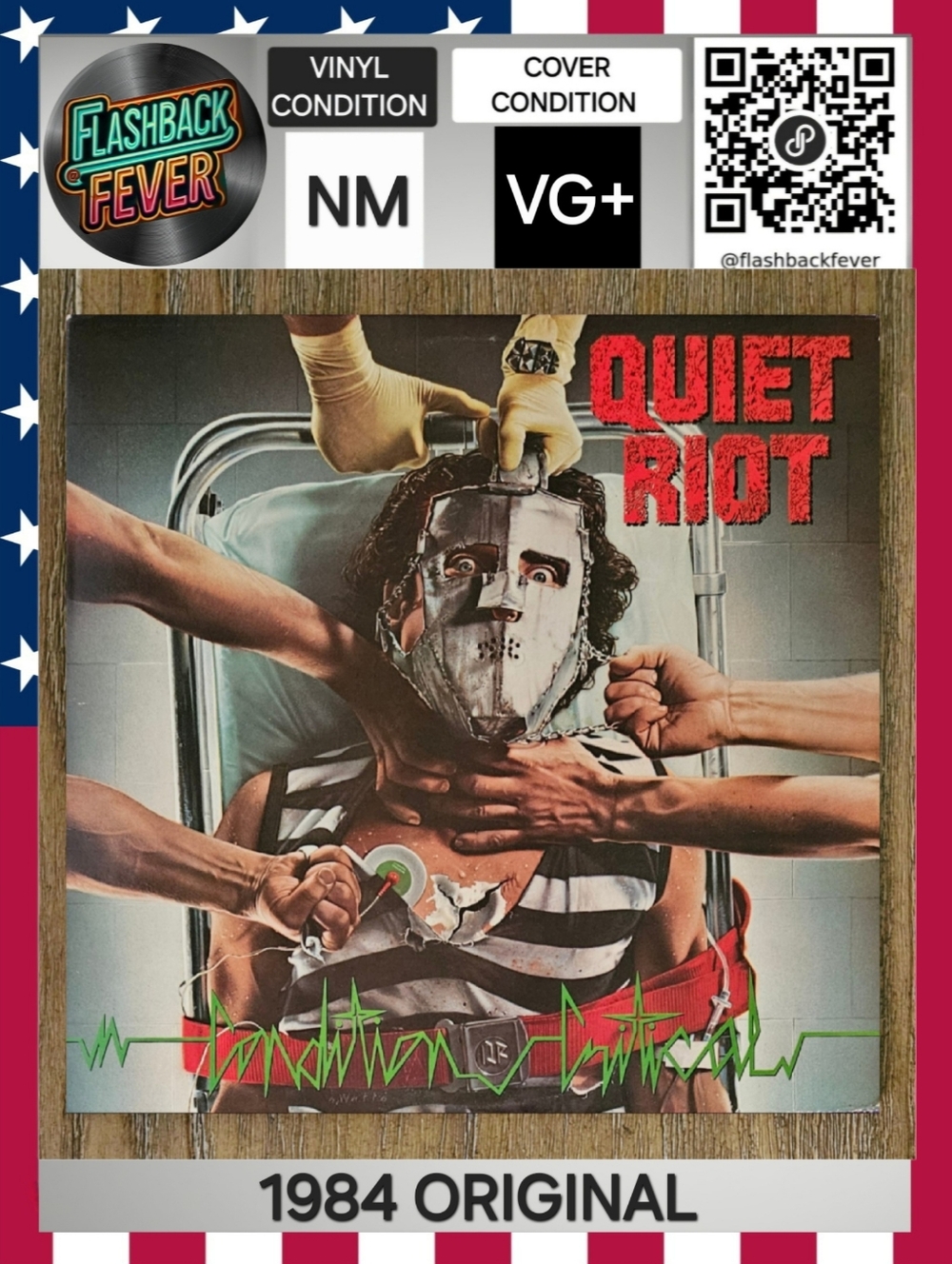 QUITE RIOT•Condition Critical•1984 US (#QZ 39516)•CBS